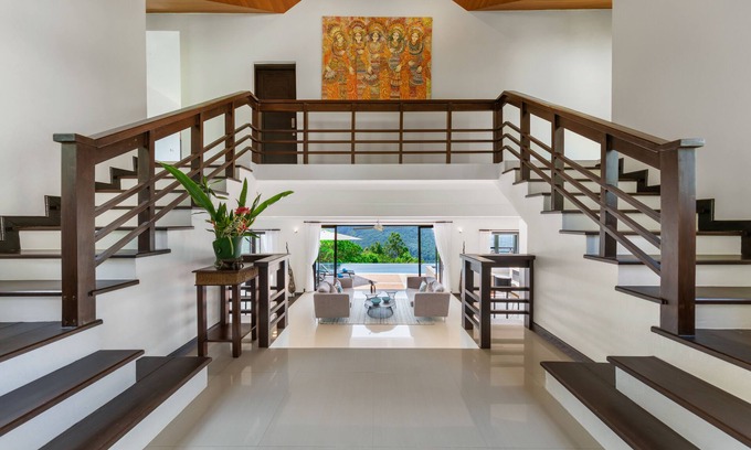 Na Thon Villa | Vista Mar Samui Tranquility, Sea & Mountain Views w/Driver