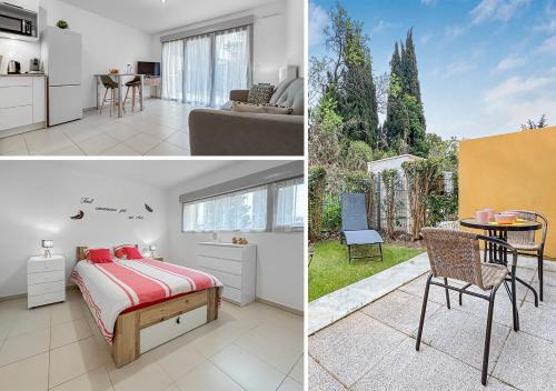 Lunel Apartment | Vivez Lunel-Clim-Wifi Fibre-Parking Privé-Patio T2