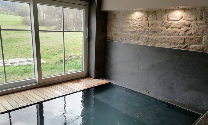 Belmont-sur-Buttant House | Vosges mill/farm transformed into a charming gite for 12 people, infinity spa,