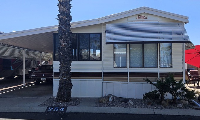 Tucson Resort | Voyager RV Resort Park Model in an active adult resort in sunny Tucson AZ