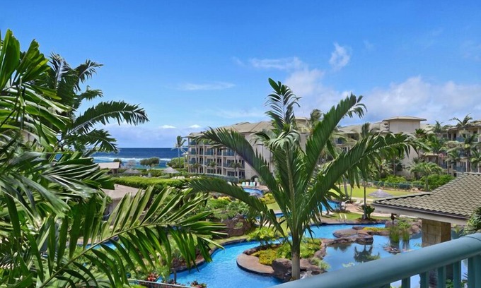 Wailua Condo | Waipouli Beach Resort D312 - One Bedroom Ocean View Suite - Steps to the Beach!