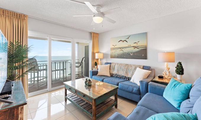 Satellite Beach Condo | Wake Up to Waves: Penthouse Condo w/Direct Ocean Views & Heated Pool 🌊