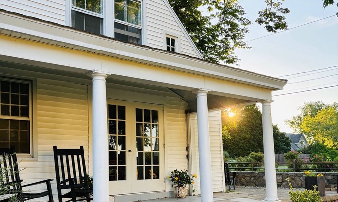 Clinton House | Walk to beach! Historic 2 story waterside home with harbor and beach views.