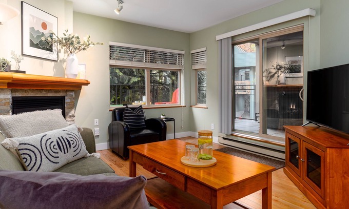 Whistler Creekside Condo | Walk to Creekside Gondola – Cozy 1BR Condo w/Patio, Pool & Hot Tub Access