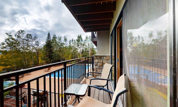 Steamboat Springs Condo | Walk-to-Lift Condo with Gas Fireplace, 2 Balconies & Shared Hot Tub/Pool/Sauna