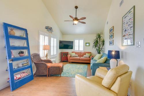 Surfside Beach House | Walk to Shore Surfside Beach Home with Bay Views