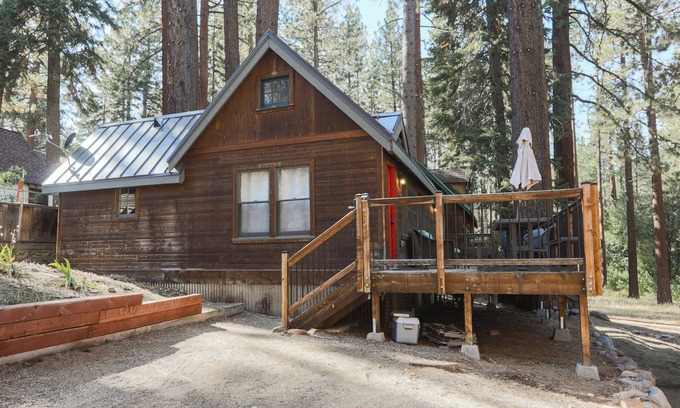 Kings Beach Cabin | Walk to the lake or hike/bike the nearby trails steps out the front door!