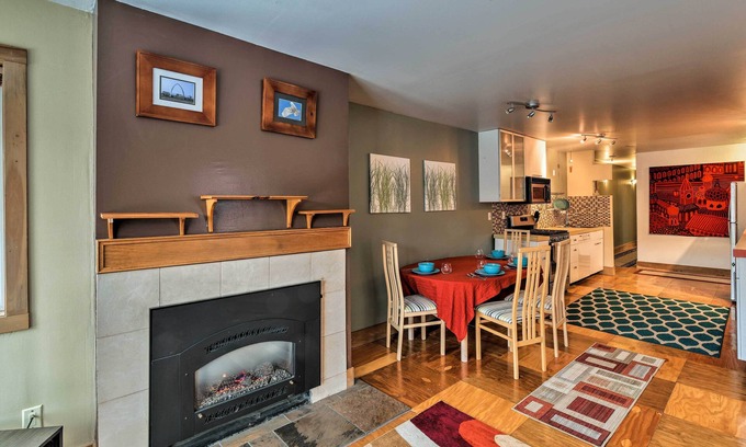 South Addition Apartment | Walk to Town & Coast: Anchorage Condo w/Fireplace