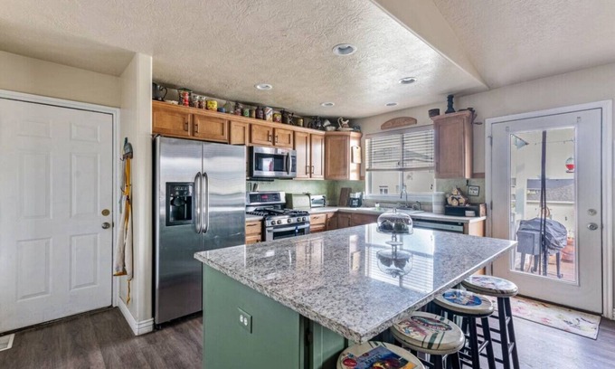 Saratoga Springs House | Wasatch Retreat | Patio | Dedicated Workspace