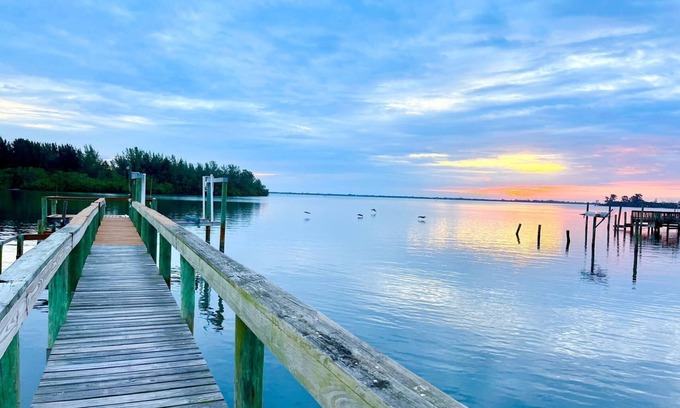 Sebastian House | watch dolphins/manatees/birds