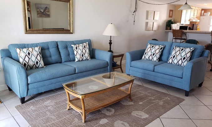 St. George Island Condo | WATCH DOLPHINS frolic and the antics of shorebirds as you enjoy the expansive gulf view!
