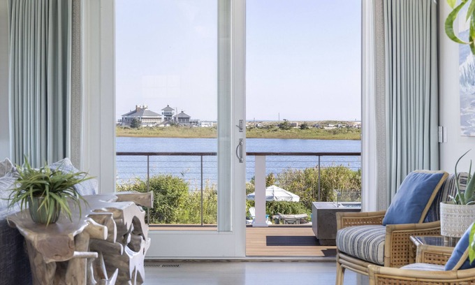 Misquamicut House | Water Front, Dock with Ocean Access, Expansive Pond and Ocean Views