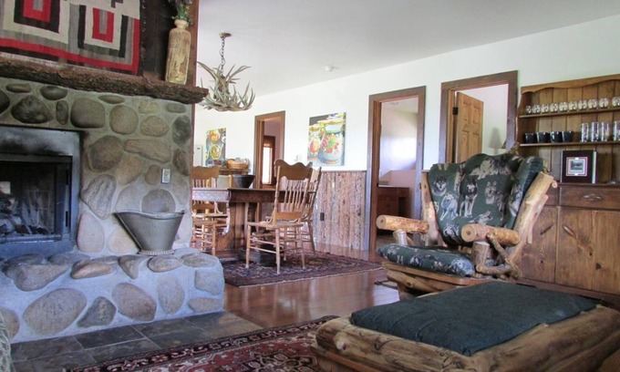 Grand Lake Cabin | Waterfall & Riverfront 2BR/1 Bath canoes Incl., 2 bedroom riverfront incl. canoes