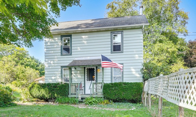 Newfield House | Waterfall Wonderland: Home w/Fire Pit in Newfield