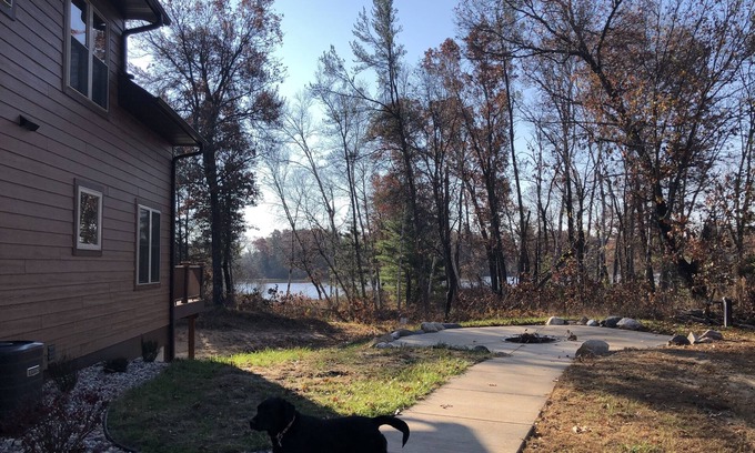 New Lisbon House | Waterfront, 3 acres, forest, 30mins toDells, firepit, basketball, private trails