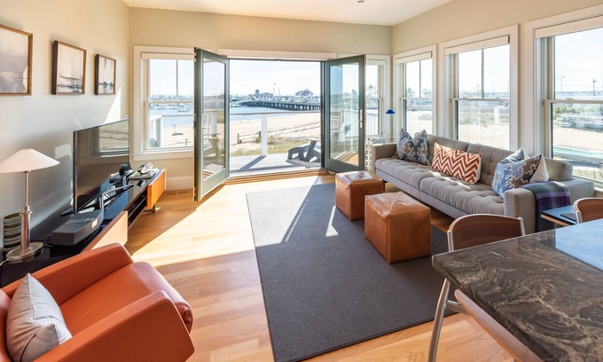 Commercial Street Condo | Waterfront and steps bath + Parking!