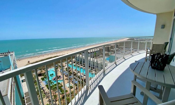South Padre Island Apartment | Waterfront Breeze and SpaceX views from Sapphire 1602