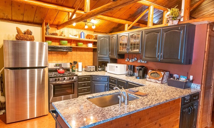 Saranac Lake Cabin | Waterfront Bear Cabin on Lake Colby in Saranac Lake, ideal setting year-round