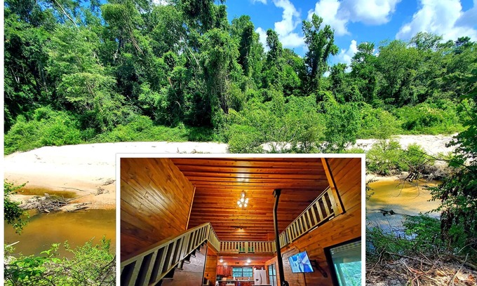 McNeill Cabin | Waterfront cabin with private beach, decks with water views, secluded in trees