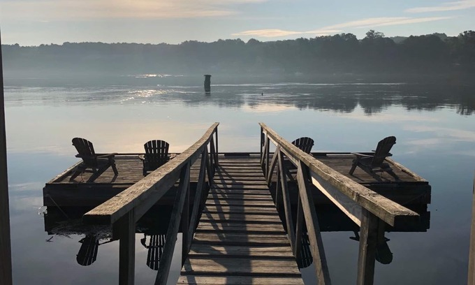 Wiscasset Cottage | Waterfront Cottage with Panoramic Views, Deep Water Dock