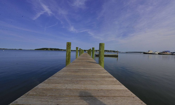 Coecles Harbor House | Waterfront Estate on Shelter Island - 200 Feet of Waterfront - 100 Foot Dock