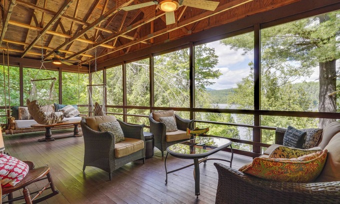 Severance House | Waterfront Home on Paradox Lake w/Dock & Views!