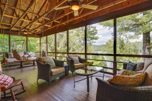 Severance House | Waterfront Home on Paradox Lake with Dock and Views!