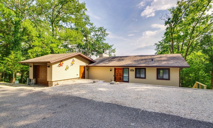 Sunrise Beach House | Waterfront Home w/Views & Dock in Sunrise Beach!