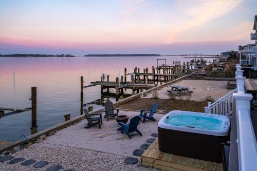 Ocean Pines House | Waterfront Home with Views, Hot Tub in Ocean Pines!