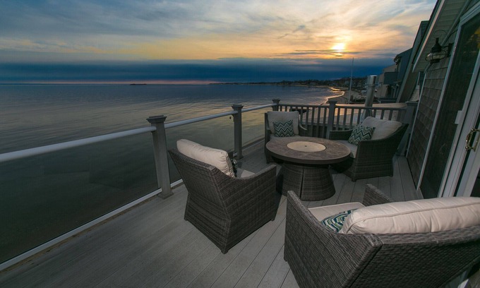 Westbrook Center House | Waterfront House with picture-perfect views from all 3 levels.