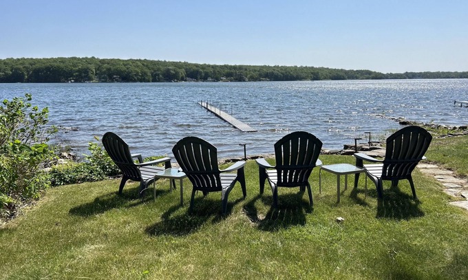 Coventry Lake House | Waterfront Lake House with private beach, dock!nRenovated in 2025