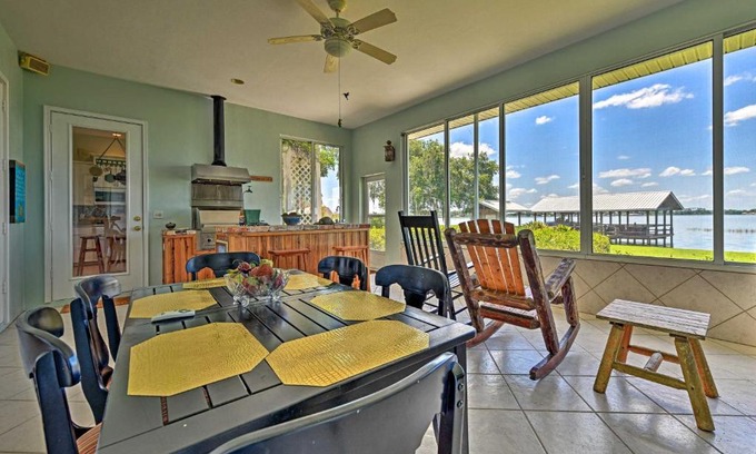 Highland House | Waterfront Lake Placid Home with Private Dock!