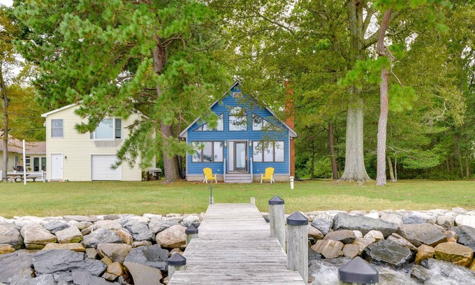 North Beach House | Waterfront North Beach Retreat w/ Private Dock!