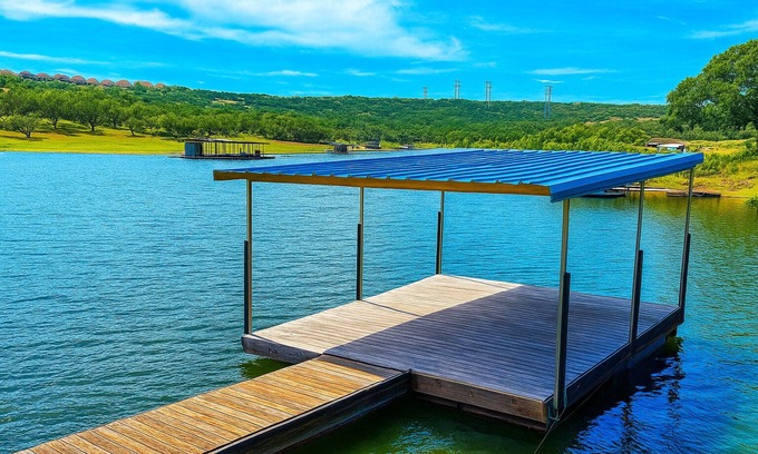 Spicewood House | Waterfront Retreat: 2 Homes Pool BBQ & Playhouse