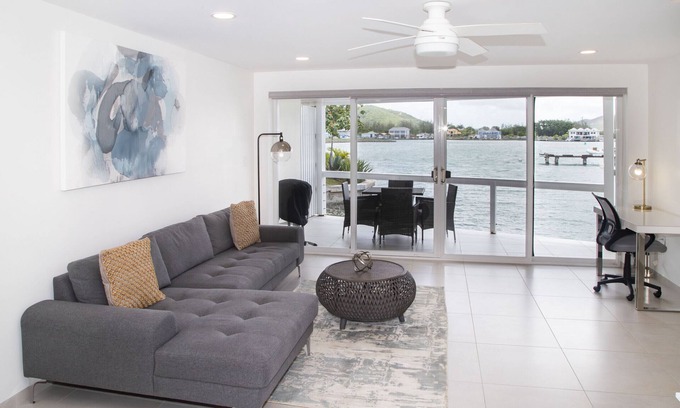 Jolly Harbour Ski Chalet | Waterfront Villa 232C South Finger, Jolly Harbour