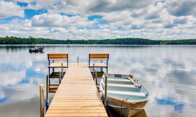 Harshaw Cabin | Waterfront Wisconsin Cabin: Private Dock, Grill