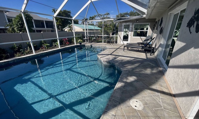 Sanibel House | We are back! Private ground level, heated pool! 6 houses to the beach access!