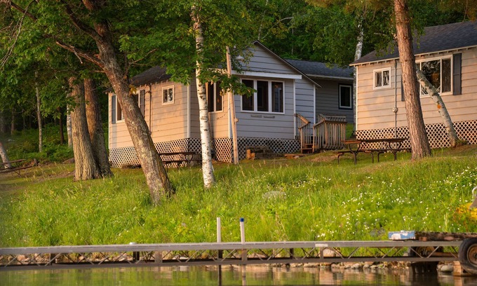 Hackensack Cabin | Webb Lake, Hackensack, Northern MN - 2 Bedroom, Sleeps 4 - Cabin #5 Blue Water