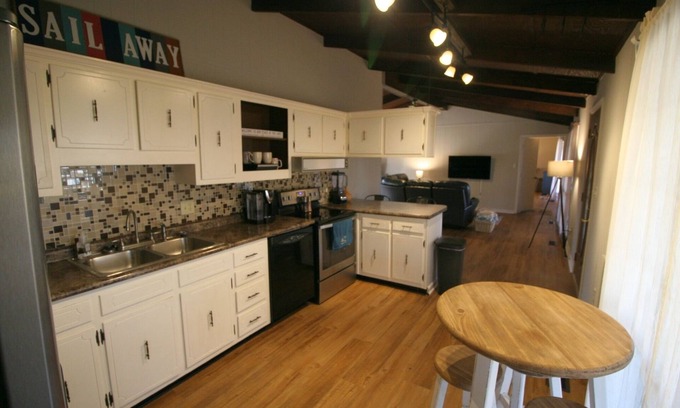 Centre House | Weiss Lake Site-Built Home on Seasonal Water with Boat Ramp and Private Dock