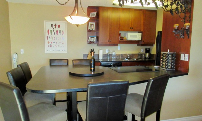 Big White Ski Resort Condo | Welcome to Snowy! Next to the Ski slope. Heart of the village. Quietly located