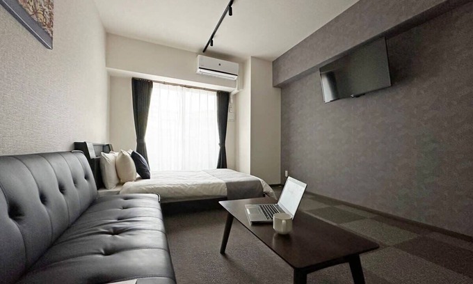 Hiroshima City Centre Apartment | Well Furnished with balcony Apt for 3 Ppl