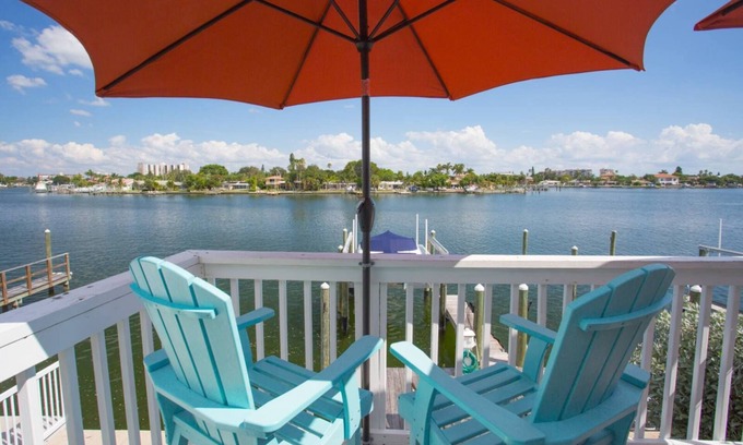 Treasure Island Condo | What a View! Low Rates! 5-STAR! Waterfront, 2BR, private balcony, walk to Beach!