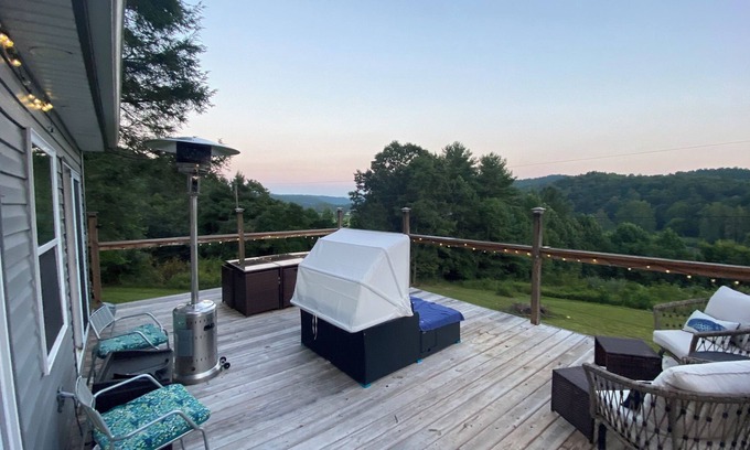 Providence House | Whimsical Mountain Cottage with a View of the New River