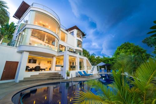 Na Thon Villa | White Stone - Luxurious Sunset View 4 Bed Pool Villa