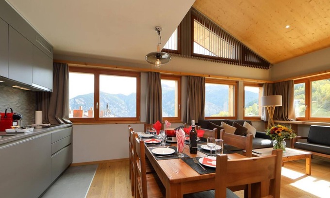 Vercorin Apartment | Wifi, 250m from resort center, sauna, hammam, tv, ski locker, 55m², Vercorin