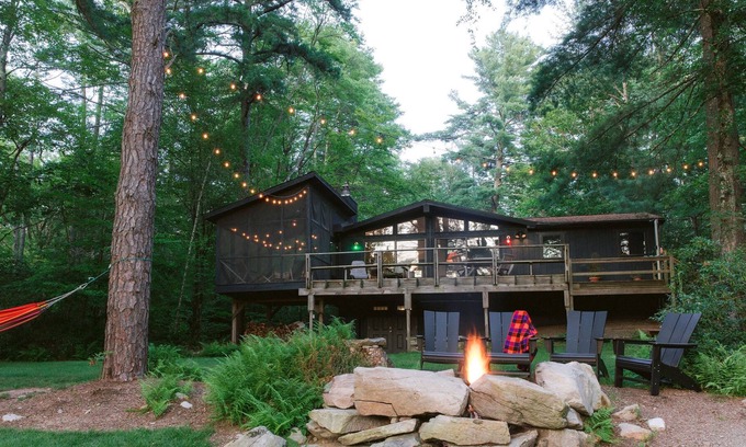 Forestburgh House | Wilderness Lake House: Private Lakeside Retreat on 5 Acres w/Hot Tub