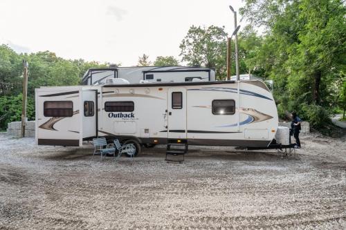 Miller Beach House | Wildwood Camper: Grill Firepit Pets OK