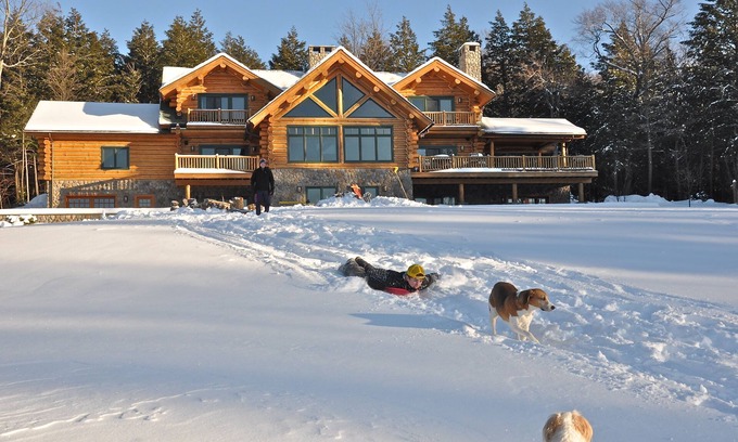 Windham Ski Chalet | Windham Log Cabin on 35 Acres. Family friendly.