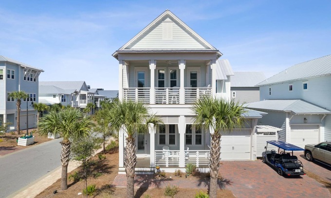 WaterSound Beach House | WineDown Beach House, Golf Cart Incl, Slps 10, Gulf View, 2 Pools, Book 2025