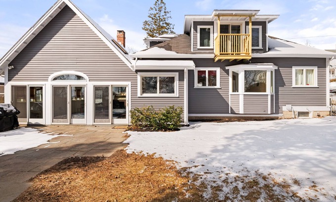 Nahant House | Winter home near the beach with fenced yard, patio & firepit